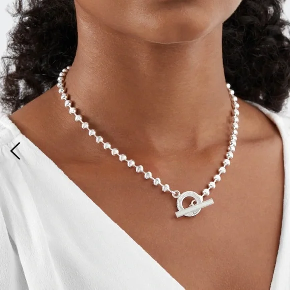 GUCCIグッチGG Logo Silver Chain Boule Necklaceネックレス Gucci Ball Chain Necklace Sterling Silver Interlocking Ag